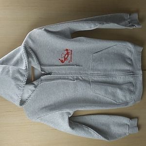 The Crazy Crab Men's Size Small Gray & Red.